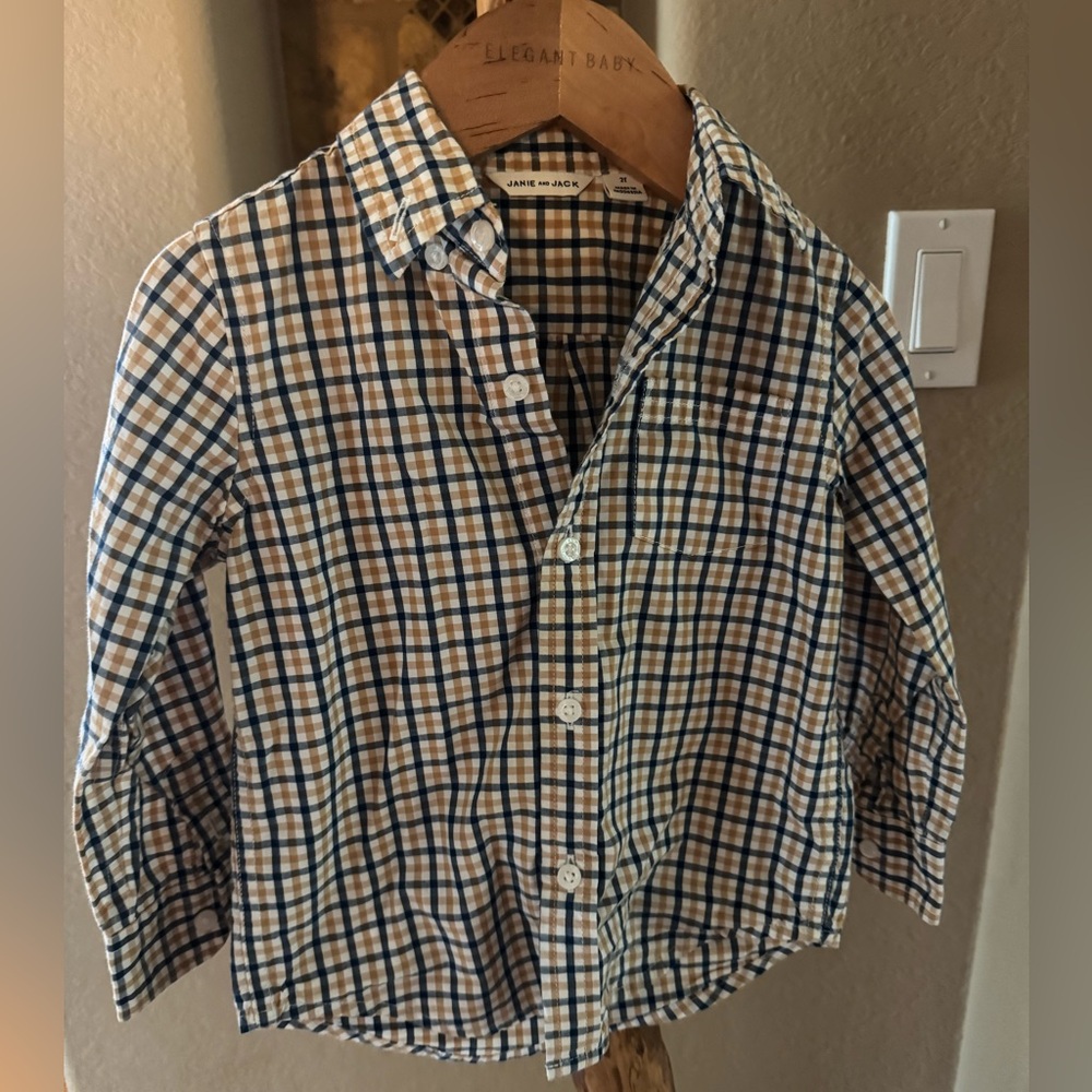 Jamie & Jack Boy 2T Button Down Shirt Long Sleeve